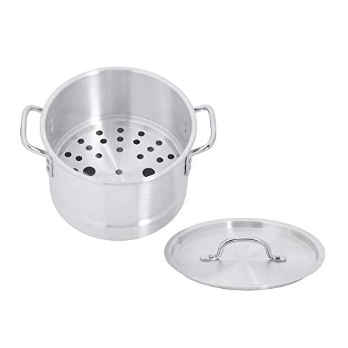 Thaweesuk Shop 3 Big Tamale Steamer Vaporera Stock Pots Premium Thick Aluminum 32QT/40QT/52QT of Set