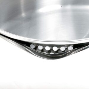 Norpro KRONA 5 Quart Vented Pot with Straining Lid, Stainless Steel,645,Silver