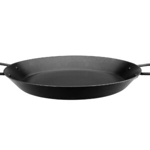 IBILI Non-Stick Cast Aluminum Paella Pan Skillet Suitable for All Cooking Methods Induction Great for Camping and Outdoor Cooking, Made in Spain (16.5 Inches)