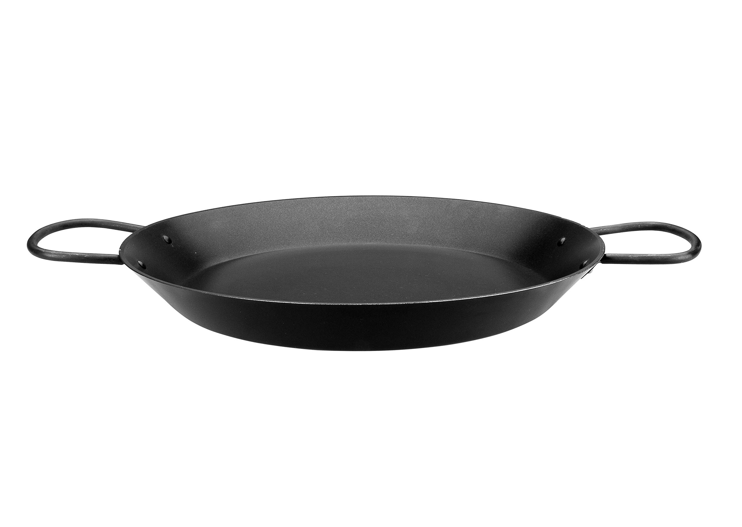 IBILI Non-Stick Cast Aluminum Paella Pan Skillet Suitable for All Cooking Methods Induction Great for Camping and Outdoor Cooking, Made in Spain (16.5 Inches)