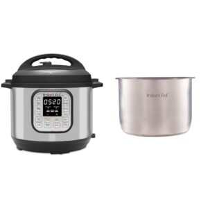 instant pot duo 8 qt electric pressure cooker + stainless steel inner pot