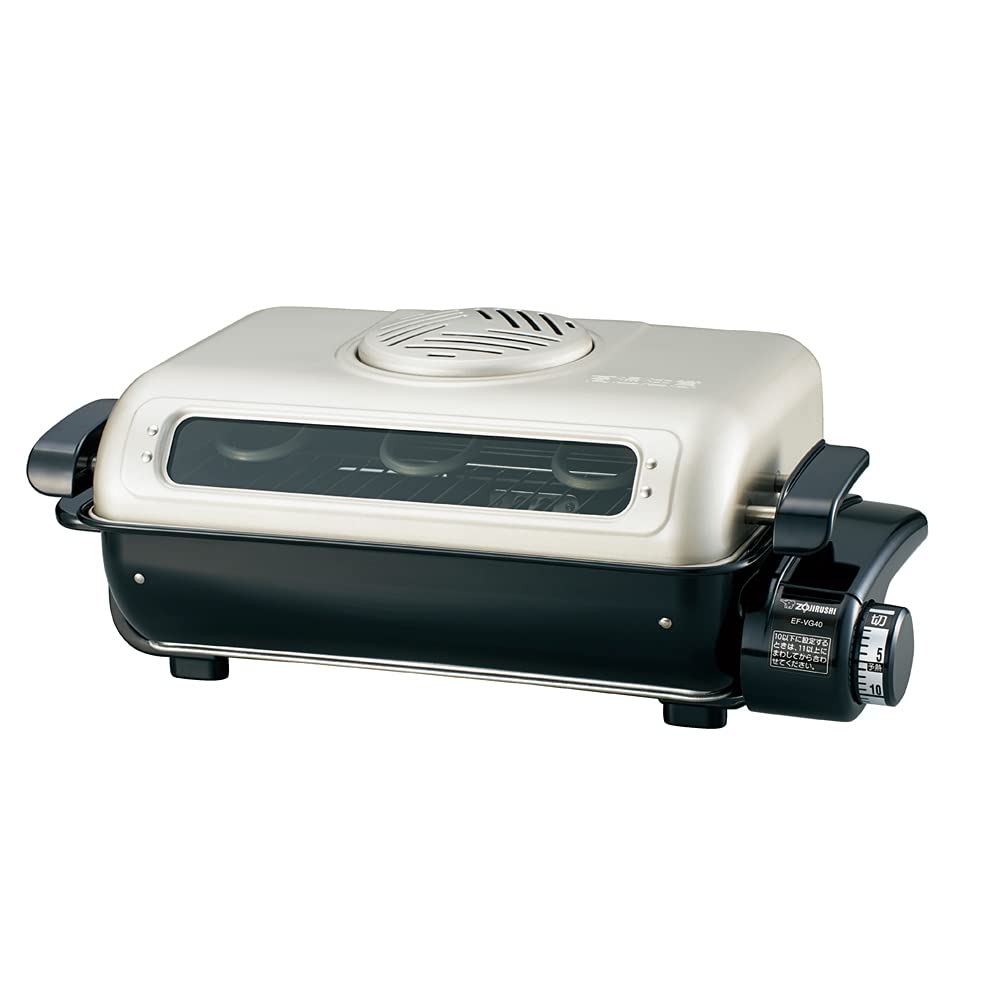 ZOJIRUSHI Fish roaster both sides grilled decomposition wash & platinum catalyst filter EF-VG40-SA