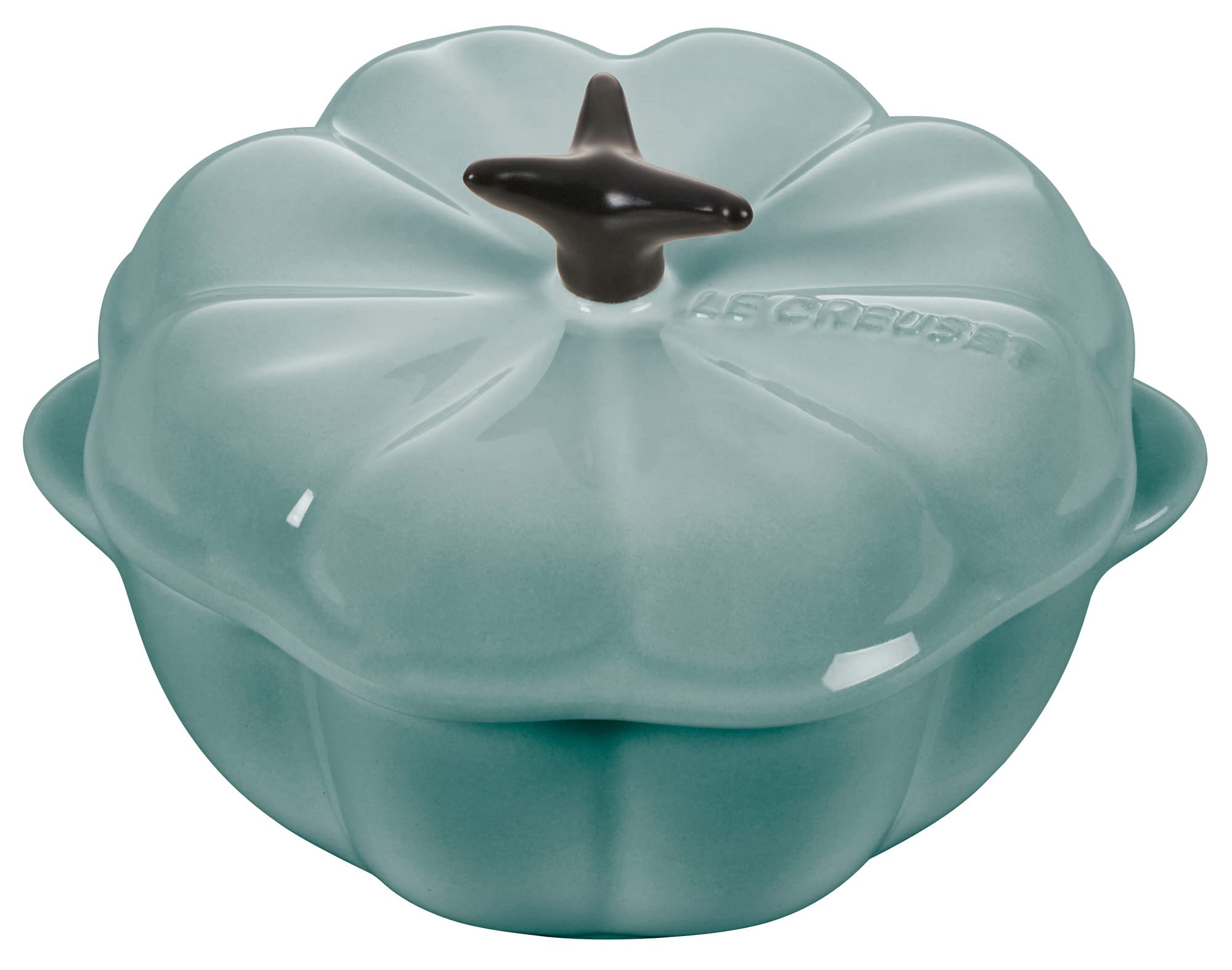 Le Creuset Stoneware Figural Pumpkin Petite Cocotte, 12oz, Sea Salt