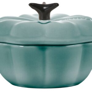 Le Creuset Stoneware Figural Pumpkin Petite Cocotte, 12oz, Sea Salt