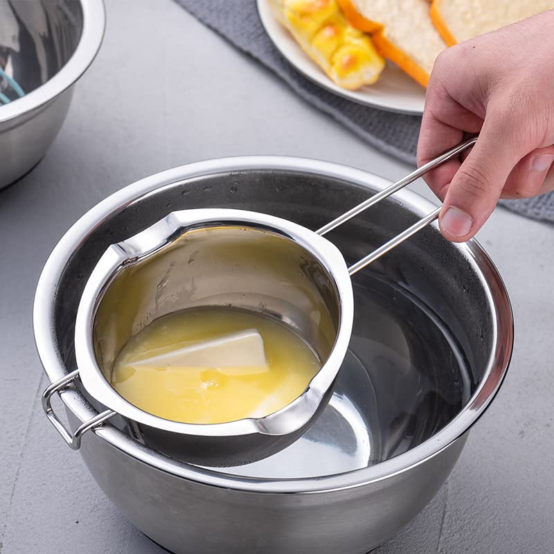 Non-stick Long Handle Wax Melting Pot Stainless Steel Pot DIY Scented Candle Soap Chocolate Butter Handmade Soap Tool