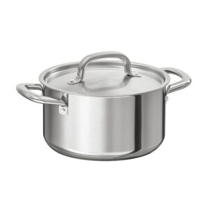 ikea thick/clean and simple design pot with lid, stainless steel 3.0 l (3 qt)