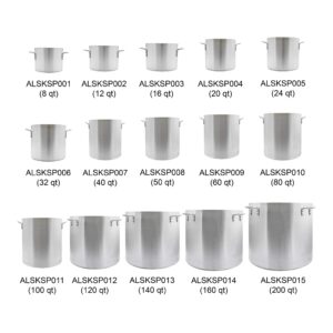 Thunder Group 160 Quart Aluminum Stock Pot