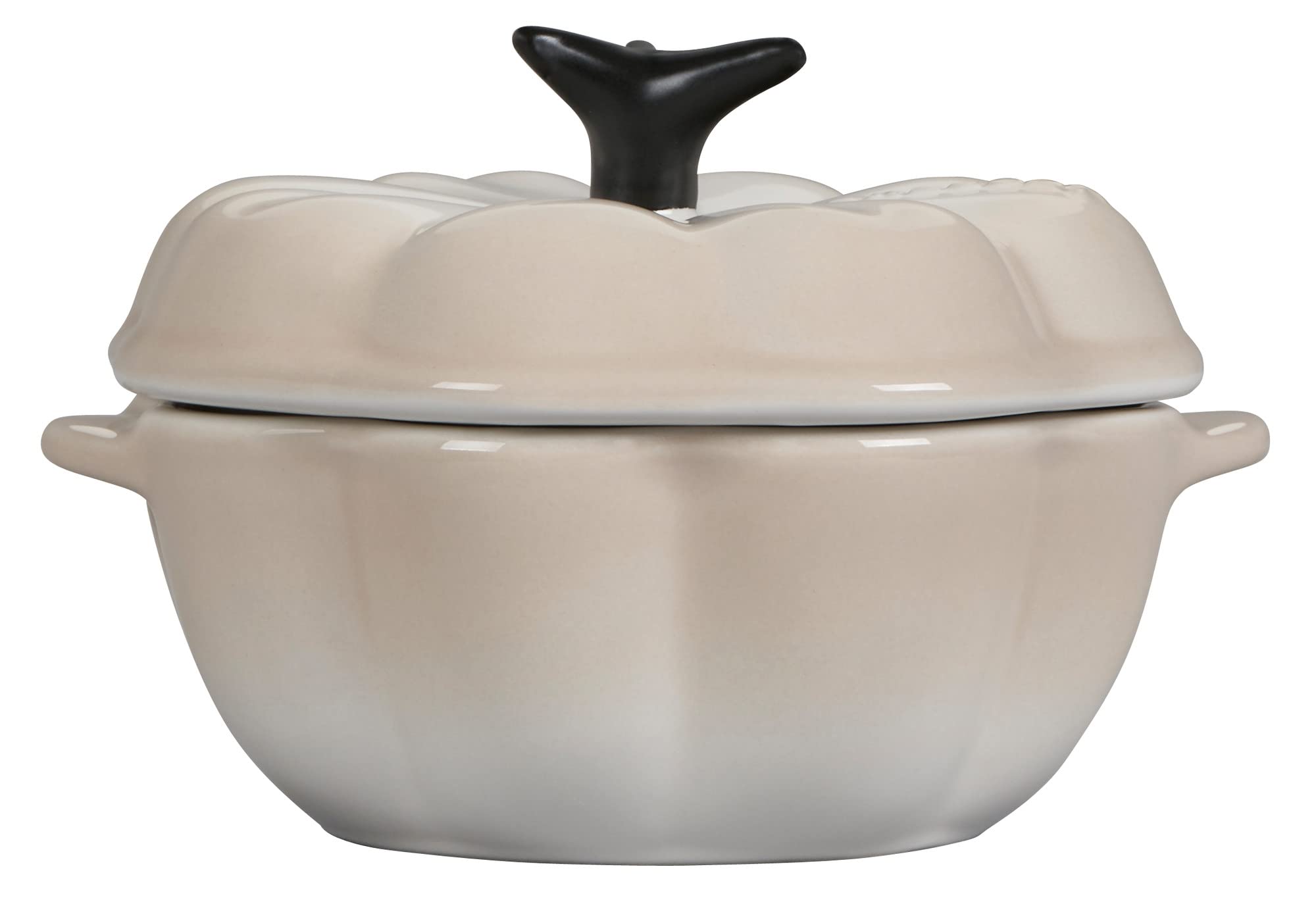 Le Creuset Petite Pumpkin Cocotte, 12 oz, Meringue