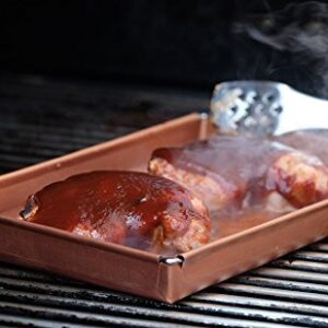 The Ove Glove BBQ & Oven Tray - Non-Stick, Reusable, and Easy to Clean Barbecue Grilling and Oven Accessory (Large, Copper)