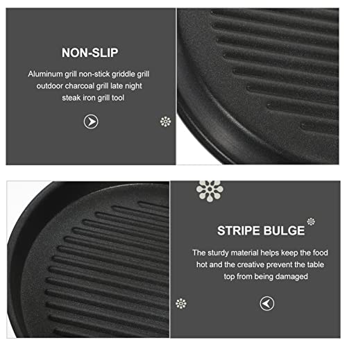 UPKOCH Nonstick Grill Pan Induction Stove Top Grill Plate Grill Top for Stove Grilled Pan for Stovetop Grilling Pan for Indoor Grill Skillet Gas Range Grill Panel S