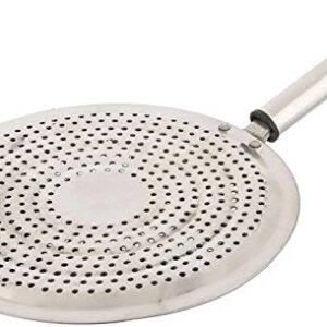 Stainless Steel Roasting Net,Stainless Steel Wire Roaster,Roaster,Cooking Rack for Papad and Khakras,For Baking Rotis and Parathas-Silver