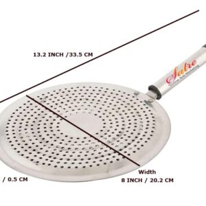 Stainless Steel Roasting Net,Stainless Steel Wire Roaster,Roaster,Cooking Rack for Papad and Khakras,For Baking Rotis and Parathas-Silver