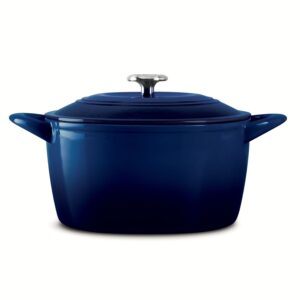 TRAMONTINA 6.5 Qt ROUND Dutch Oven Cobalt Blue Enameled Cast Iron