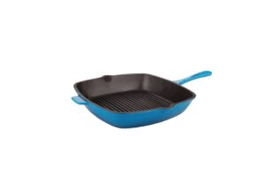 berghoff neo 11" cast iron grill pan blue, blue