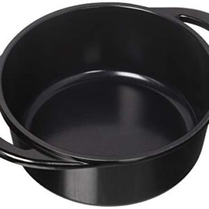 CorVex Stock Pot with Lid, Large, Black