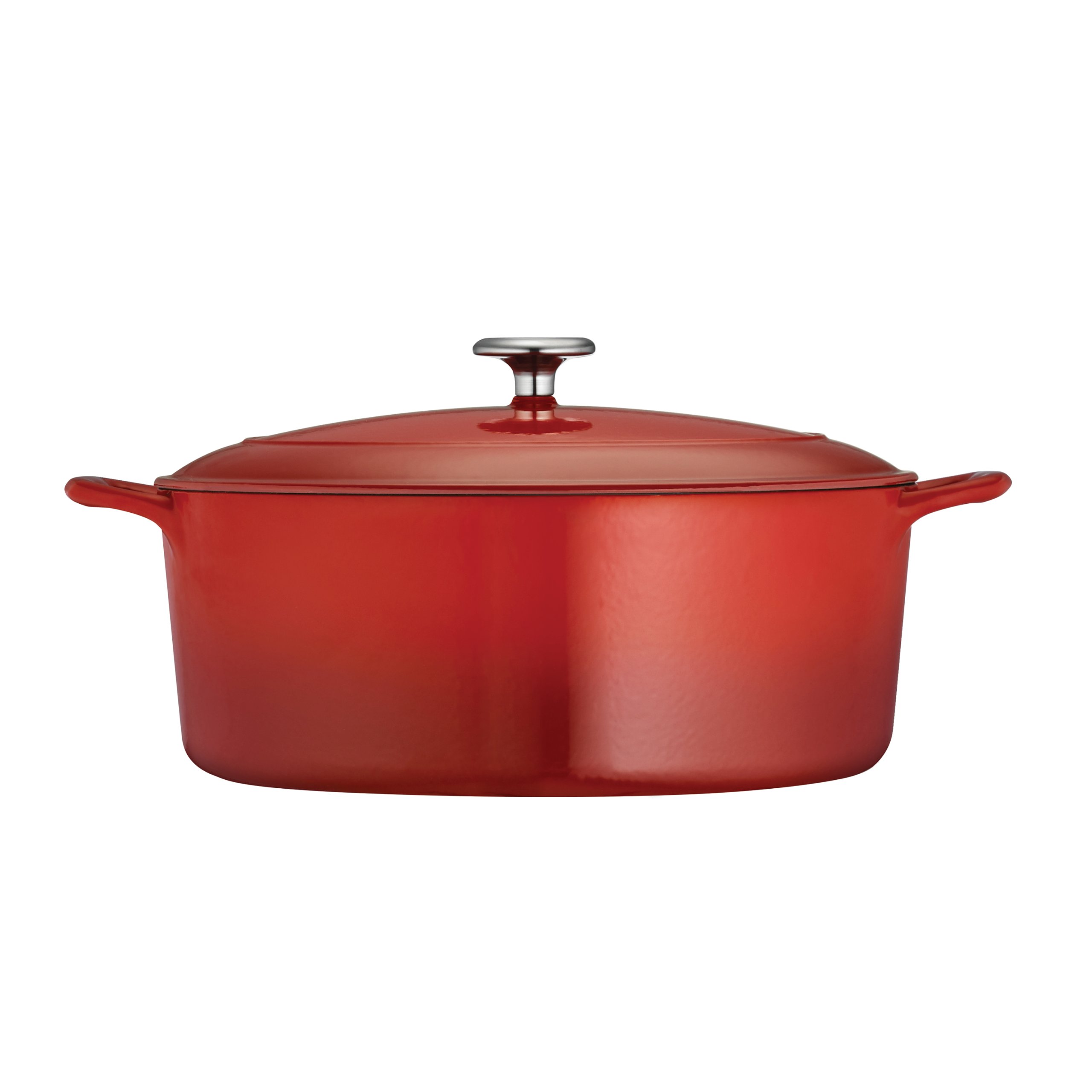 Tramontina Enameled Cast Iron Covered Dutch Oven 7-Quart Gradated Red, 80131/052DS