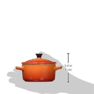 LE CREUSET Mini Round Cocotte Flame, 1 EA