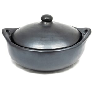 Ancient Cookware Oval Chamba Clay Casserole, Small, 2.5 Quarts