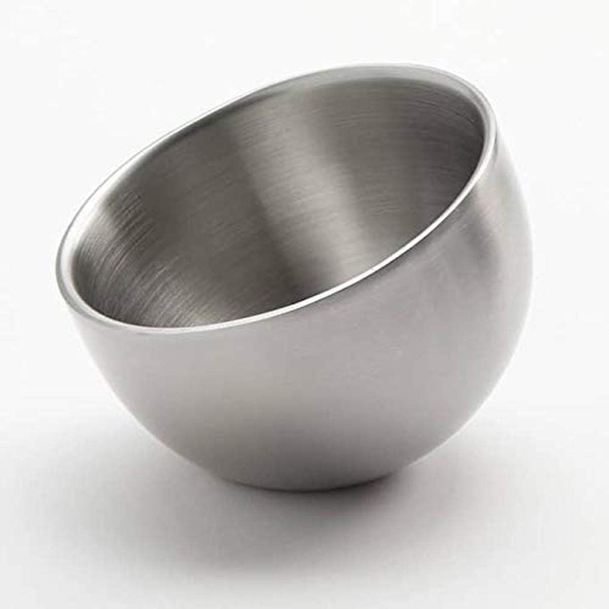 American Metalcraft DWSS5 Double-Wall Angled Mini Stainless Steel Sauce Bowl, 5-Ounces