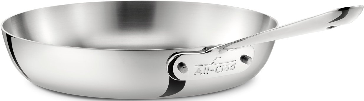 All-Clad 4111 Stainless Steel 3-Ply Bonded Dishwasher Safe French Skillet Cookware, 11-Inch, Silver