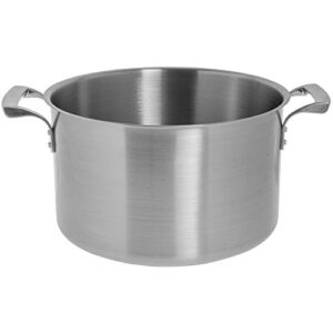 browne thermalloy 22 qt stainless steel sauce pot - 15 7/10"dia x 9 3/10"h