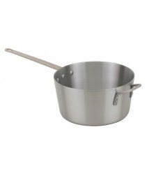 royal industries sauce pan with helper handle and lid, 10 qt, aluminum, commercial grade - nsf certified
