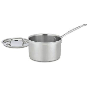 cuisinart multiclad pro stainless steel 3-quart saucepan with cover