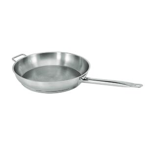 update international 8" induction ready natural finish stainless steel fry pan