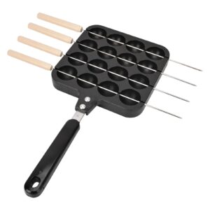 Takoyaki Cast Iron, Ableskeever Pan Cast Iron, Takoyaki Griddle Stuffed Pancake Maker for Making Munk, Takoyaki Grill Pan Plate for Authentic Danish Stuffed Pancakes