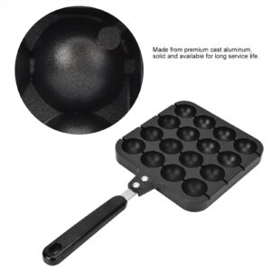 Takoyaki Cast Iron, Ableskeever Pan Cast Iron, Takoyaki Griddle Stuffed Pancake Maker for Making Munk, Takoyaki Grill Pan Plate for Authentic Danish Stuffed Pancakes