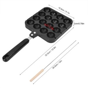 Takoyaki Cast Iron, Ableskeever Pan Cast Iron, Takoyaki Griddle Stuffed Pancake Maker for Making Munk, Takoyaki Grill Pan Plate for Authentic Danish Stuffed Pancakes