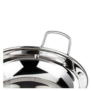 Vinod Cookware Stainless Steel Kadai with Lid 3.7 Liters, IKD 26