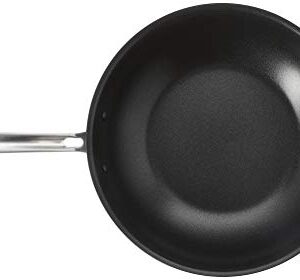 VIKING Culinary Hard Anodized Nonstick Chef Pan, 12 Inch, Includes Glass Lid & Ergonomic Stay-Cool Handle, Dishwasher, Oven Safe, Works on All Cooktops including Induction