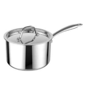 Ciwete Stainless Steel Stock Pot & Sacepan Set (8 Qt & 2 Qt)