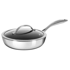 scanpan haptiq aluminum 10.25 inch covered saute pan