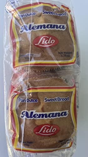 Alemana Lido tradicional pan salvadoreño Paquete de 600g con 12 unidades, 21.16 Fl Oz