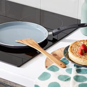 MasterClass Master Class Ceramic Non-Stick Induction Ready 24cm Eco Crêpe Pan, Silver