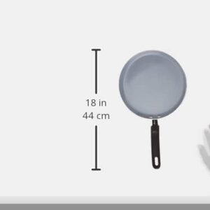 MasterClass Master Class Ceramic Non-Stick Induction Ready 24cm Eco Crêpe Pan, Silver