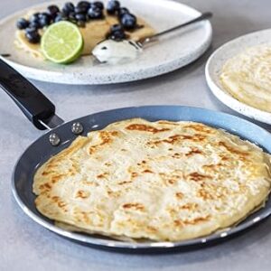 MasterClass Master Class Ceramic Non-Stick Induction Ready 24cm Eco Crêpe Pan, Silver