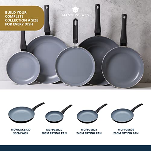 MasterClass Master Class Ceramic Non-Stick Induction Ready 24cm Eco Crêpe Pan, Silver