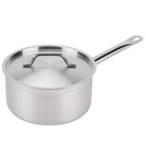 3.5 qt commercial stainless steel sauce pan - nsf