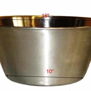 always-quality Cazo para Carnitas 16" Stainless Steel Heavy Duty Acero Inoxidable Wok comal Fry