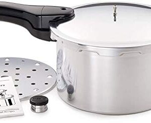 Presto 8-Quart Aluminum Pressure Cooker, Silver