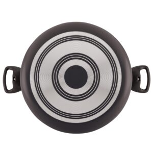 Farberware Cookware Nonstick Stockpot with Lid, 10.5 Quart-Black