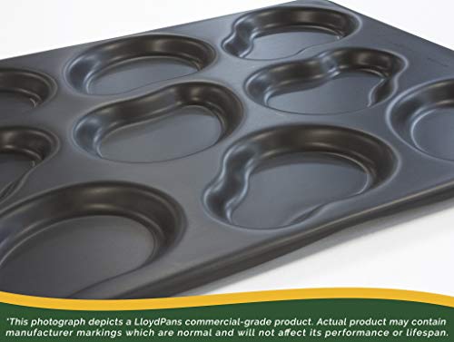 LloydPans Egg Pan, 12.88 x 17.88 Inch 9-Cavity Irregular Egg Pan, Pre-Seasoned PSTK