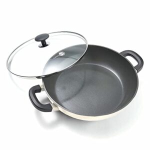 GreenPan SmartShape Healthy Ceramic Nonstick, 11" Everyday Pan with Lid, PFAS-Free, Dishwasher Safe, Cream