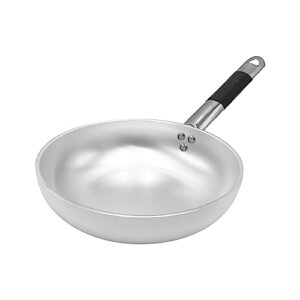 pentole agnelli saltare aluminium blower frying pan 5 mm. thick with cool handle, diameter 28 cm, 28cm, silver