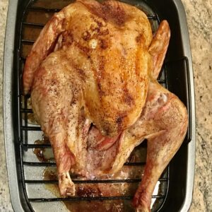 Heavy Gauge, Carbonized Steel, Commercial Kitchen Grade Non-Stick Roaster with Floating Rack for 22 lb Turkey by EuroHome