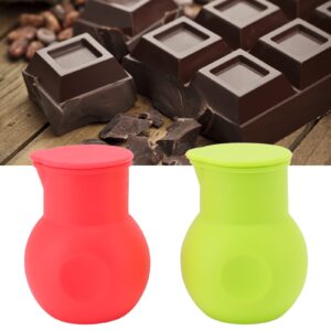 Silicone Chocolate Melting Pot, DIY Candy Maker Chocolate Melter Candle Wax Melting Pot Baking Heating Container Butter Cheese Chocolate Milk Microwave Baking Pouring Tool