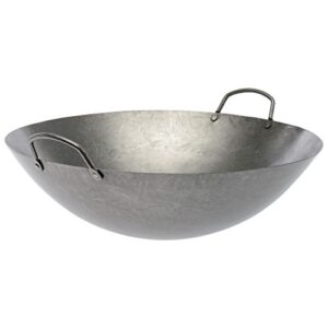 town food service 14 inch steel cantonese style wok
